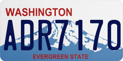 WA license plate ADR7170