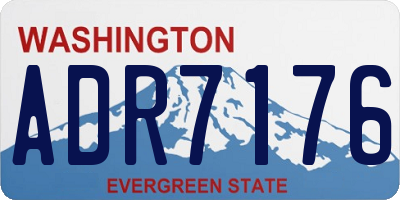 WA license plate ADR7176