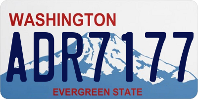 WA license plate ADR7177
