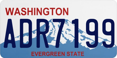 WA license plate ADR7199