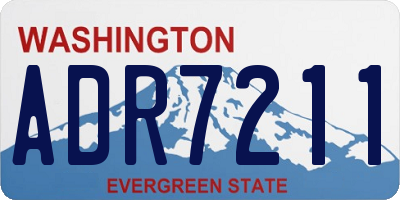 WA license plate ADR7211