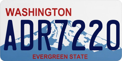 WA license plate ADR7220