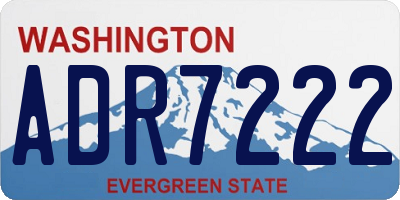 WA license plate ADR7222