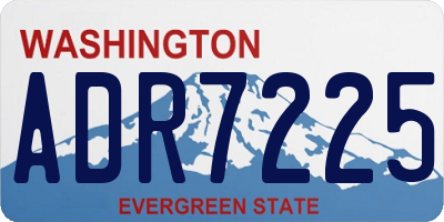 WA license plate ADR7225