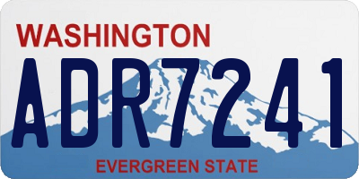 WA license plate ADR7241
