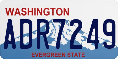 WA license plate ADR7249