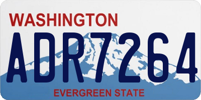 WA license plate ADR7264