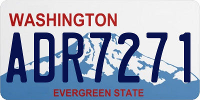 WA license plate ADR7271