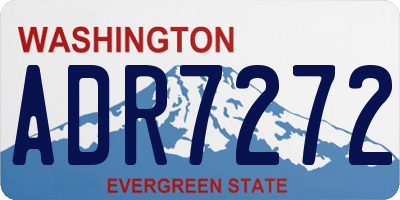 WA license plate ADR7272
