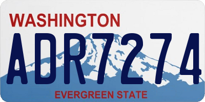 WA license plate ADR7274