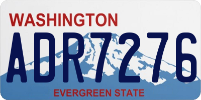 WA license plate ADR7276