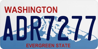 WA license plate ADR7277