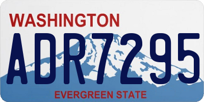 WA license plate ADR7295