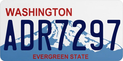 WA license plate ADR7297