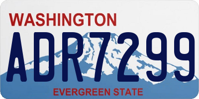 WA license plate ADR7299