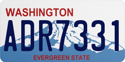WA license plate ADR7331