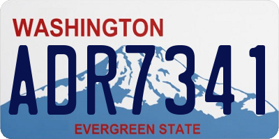 WA license plate ADR7341