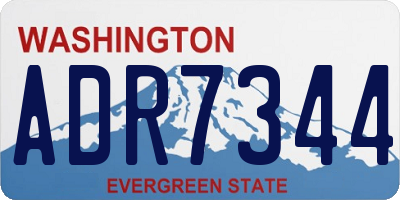 WA license plate ADR7344