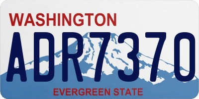 WA license plate ADR7370