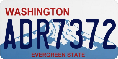 WA license plate ADR7372
