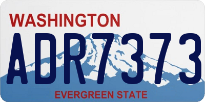 WA license plate ADR7373