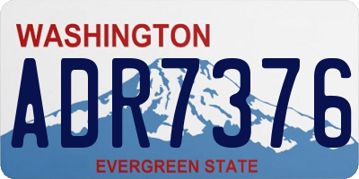 WA license plate ADR7376