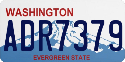 WA license plate ADR7379