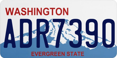 WA license plate ADR7390