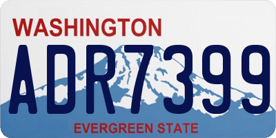 WA license plate ADR7399
