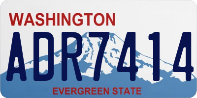 WA license plate ADR7414