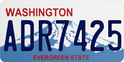 WA license plate ADR7425
