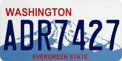 WA license plate ADR7427