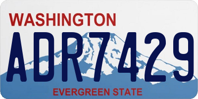 WA license plate ADR7429