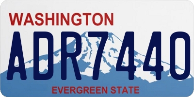 WA license plate ADR7440