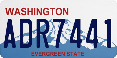 WA license plate ADR7441