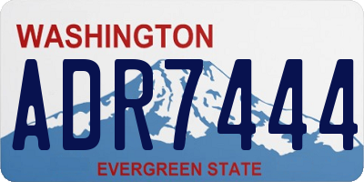 WA license plate ADR7444