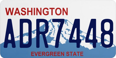 WA license plate ADR7448
