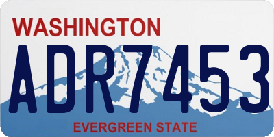 WA license plate ADR7453