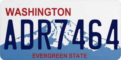 WA license plate ADR7464