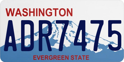 WA license plate ADR7475