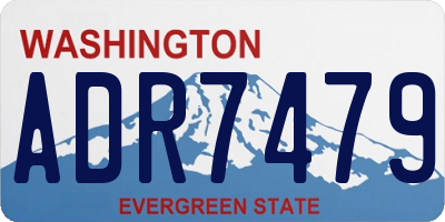 WA license plate ADR7479