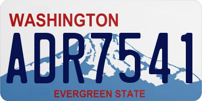 WA license plate ADR7541
