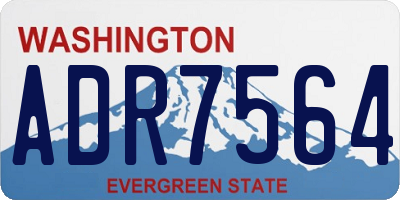 WA license plate ADR7564