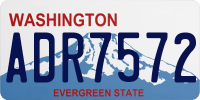 WA license plate ADR7572