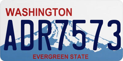 WA license plate ADR7573