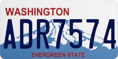 WA license plate ADR7574