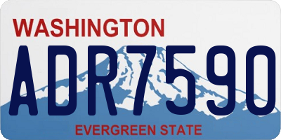 WA license plate ADR7590