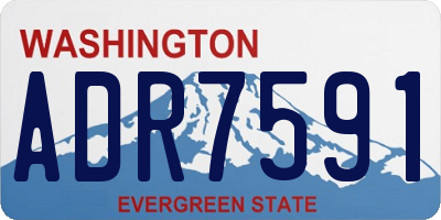 WA license plate ADR7591