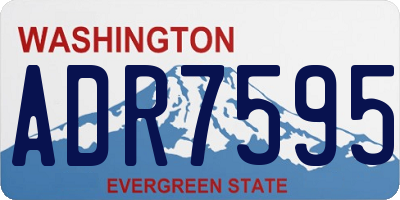 WA license plate ADR7595