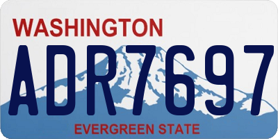WA license plate ADR7697